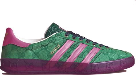 green gucci adidas gazelle|gucci adidas gazelle trainers.